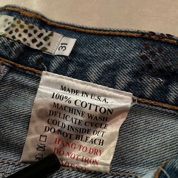 Authentic Levi’s Strauss Snake skin look jeans sz 31 - Picture 2 of 6